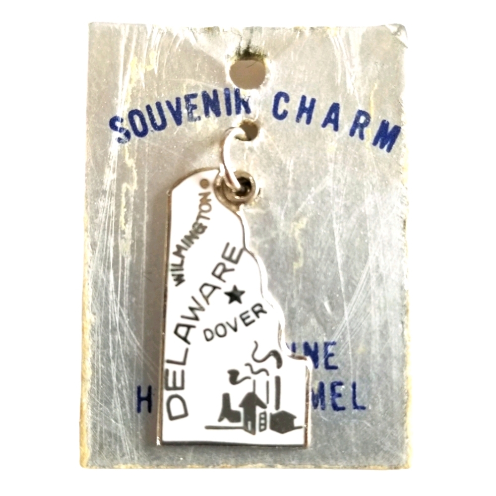 Vintage Delaware Cloisoinne Souvenir Charm